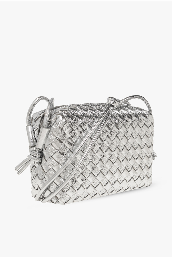 Silver 'Loop Mini' shoulder bag bottega Raincoats Veneta Silver 'Loop Mini' shoulder bag bottega Raincoats Veneta